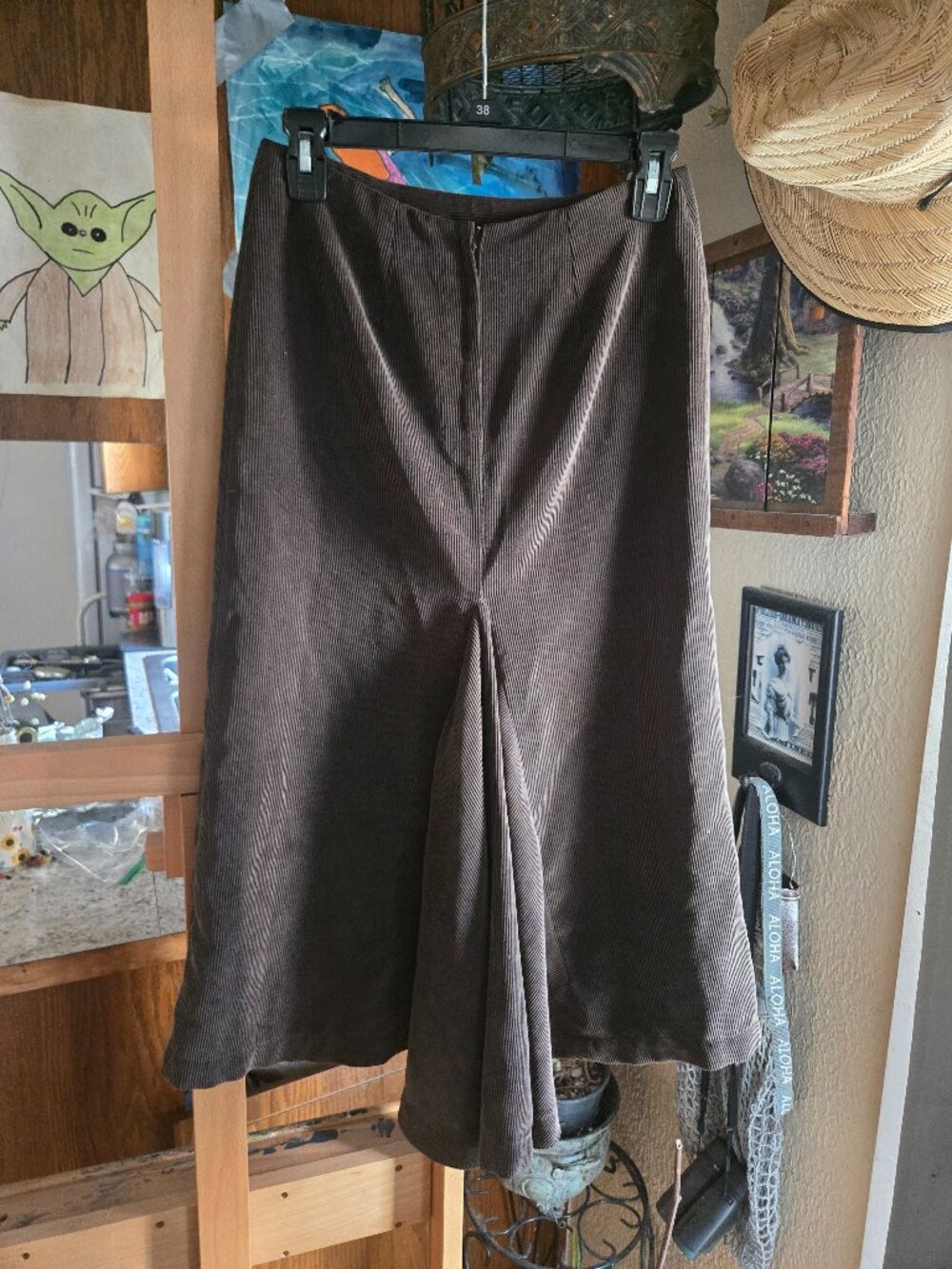 Spoken Clothing brown corduroy skirt, size 2